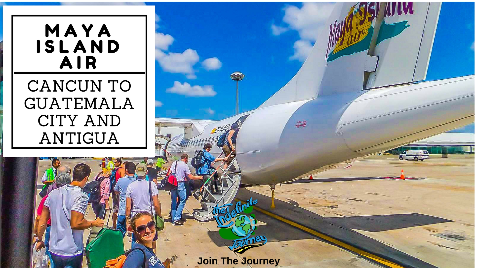 Cancun to Guatemala City - Maya Island Air Flight and Arriving in Antigua